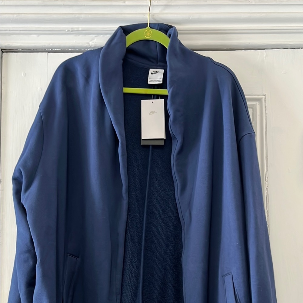 Nike Blue Open-Front Cardigan